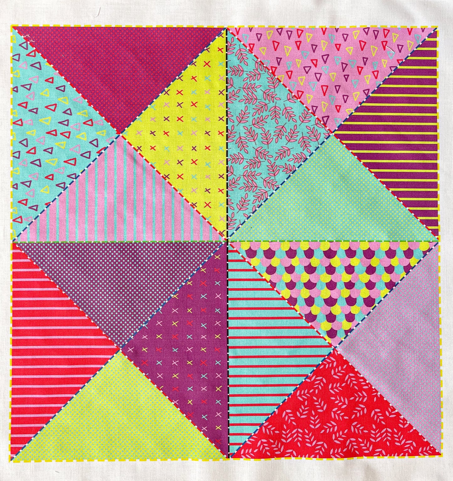 Pixel Party Quiltlet Block 1