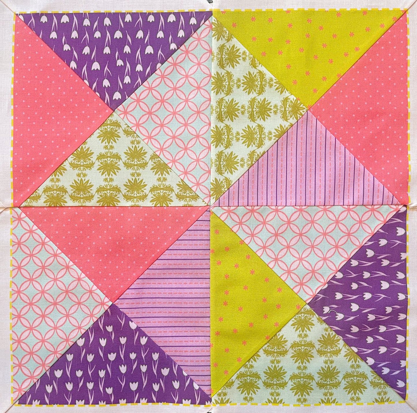 Tutti Fruitti Quiltlet Block 1