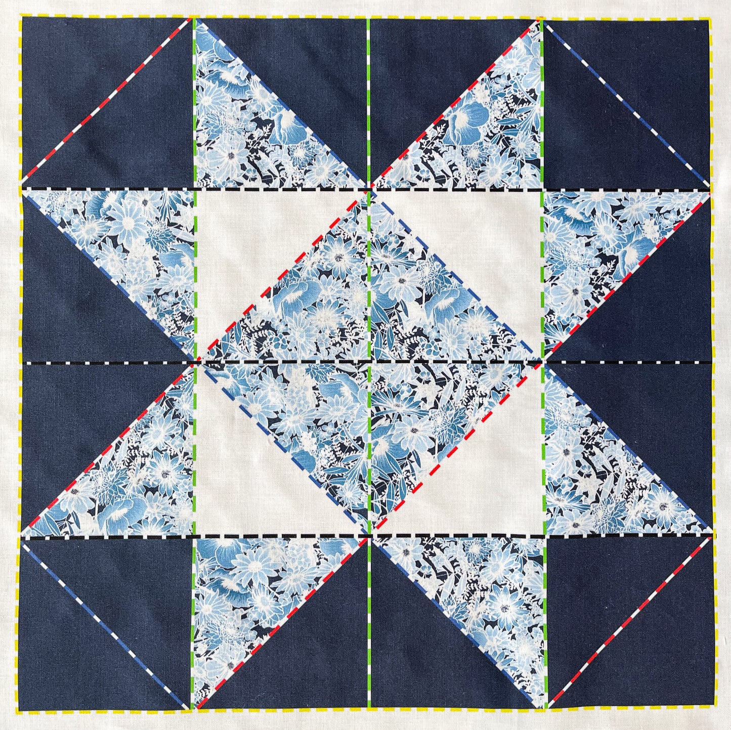 Indigo Study Quiltlet Block 4