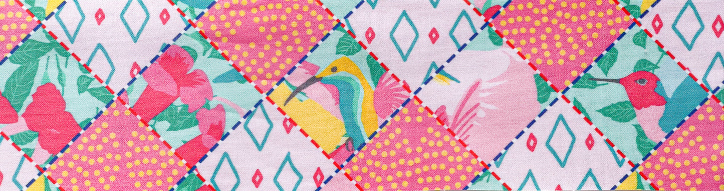 Hummingbird & Hibiscus Quiltlet