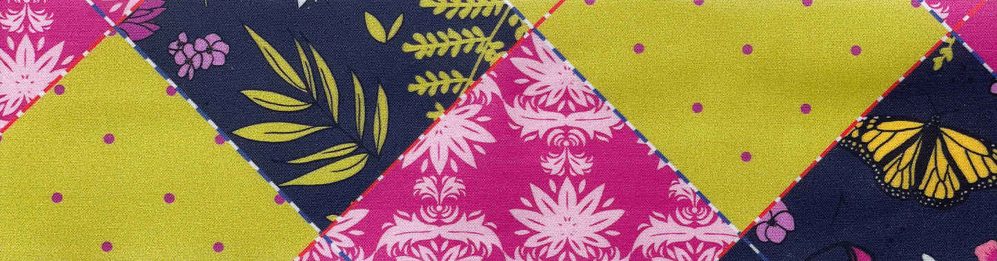 Botanical Bloom Pyramid HST Quiltlet