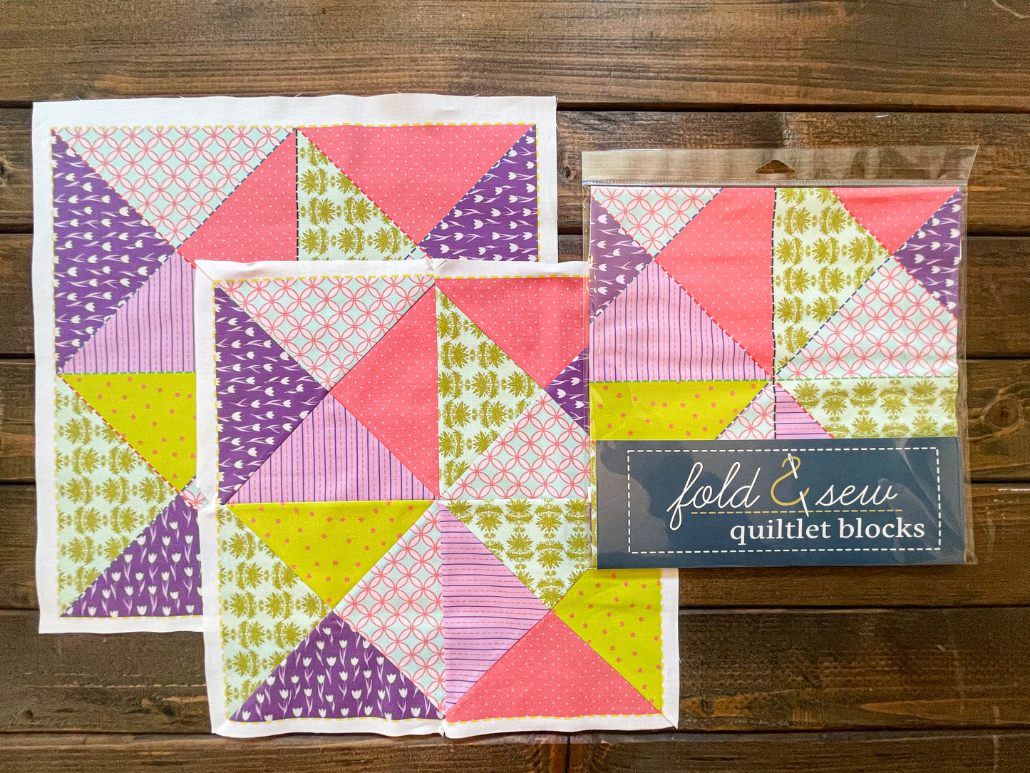 Tutti Fruitti Quiltlet Block 1