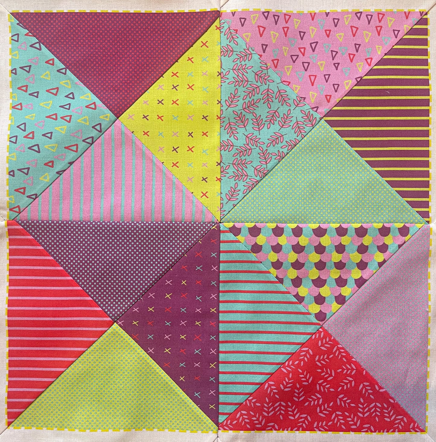 Pixel Party Quiltlet Block 1
