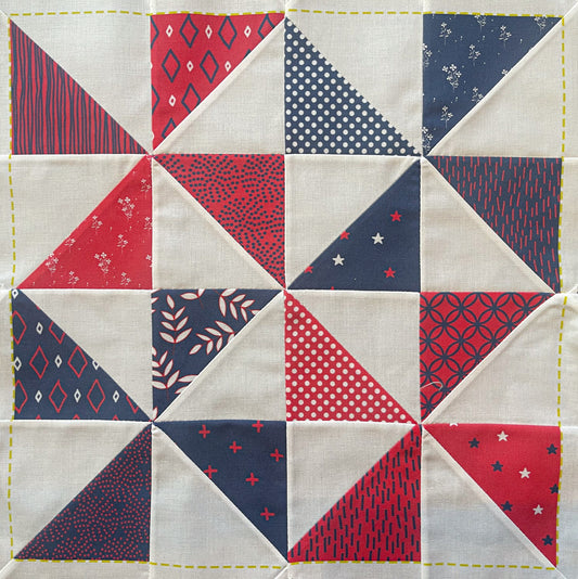 Indigo Study Quiltlet Block 1